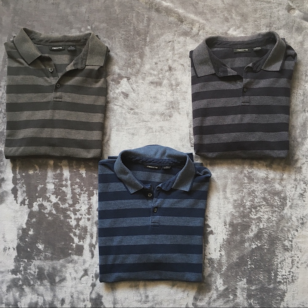 NWOT Men’s Striped Polos